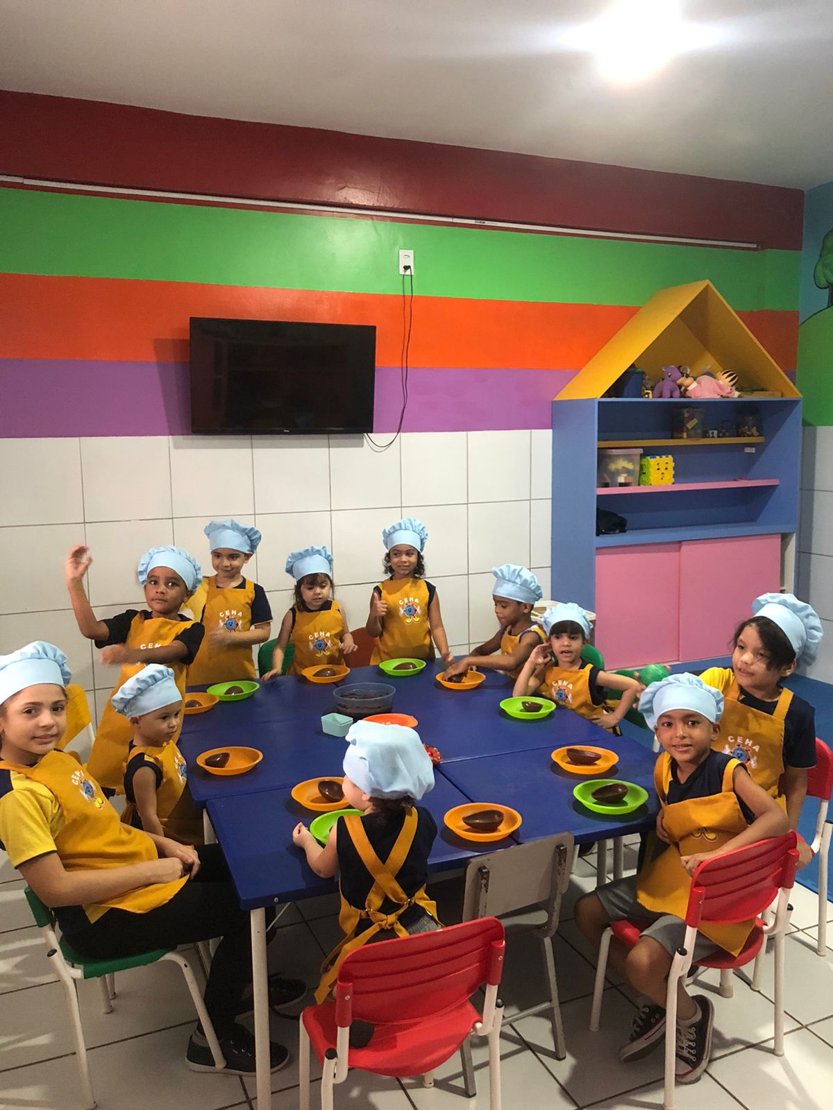 Alunos do Ensino Fundamental II em atividade
